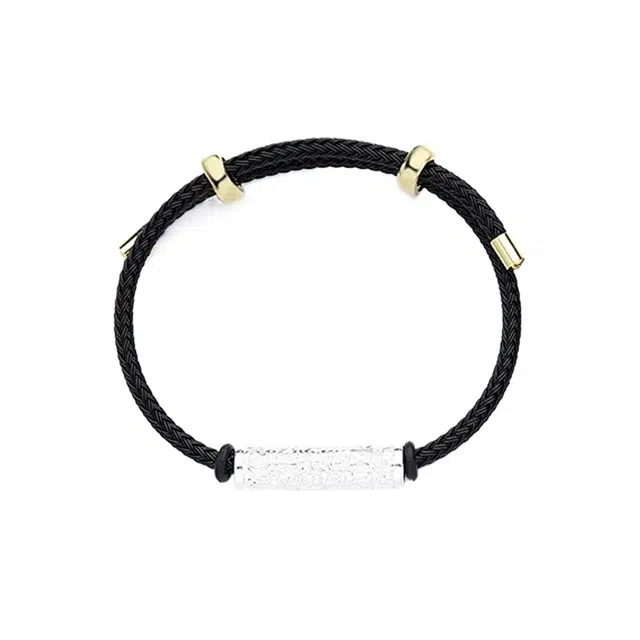 阡陌 泰国佛牌龙婆本庙 太岁绳编织链 时尚简约精致百搭小众高级设计感 闺蜜女友礼盒 合金 手链 女款