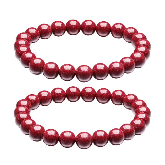 翠雅金楼 新中式紫金砂招财如意小众设计 再造辰砂朱砂 玉石手串 男女同款情侣款