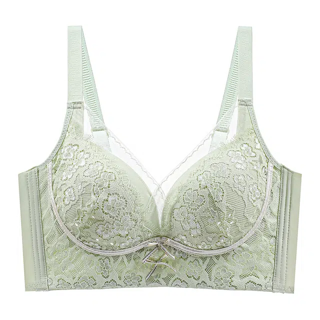 莫代尔 纯色蕾丝薄款透气文胸 女款