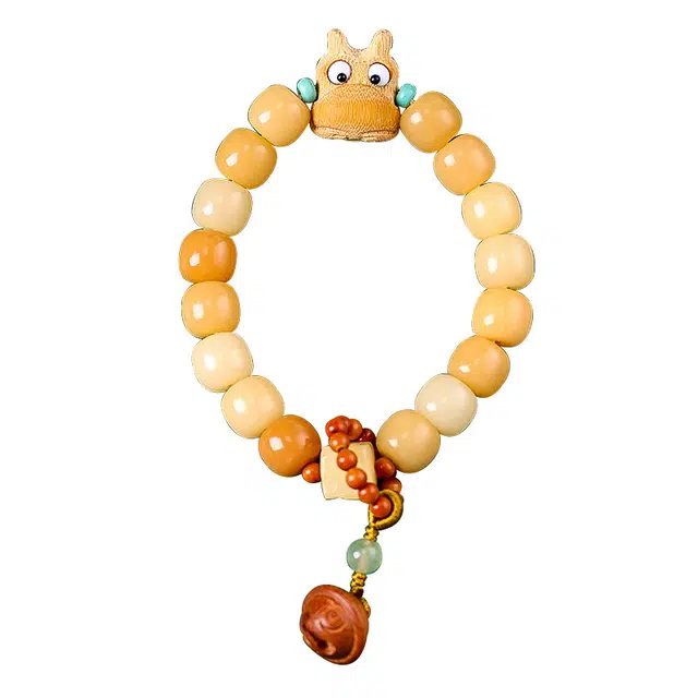 宝罗拉 可爱小金蟾新中式古风优雅气质 菩提子/菩提籽 菩提类手链 男女同款情侣款