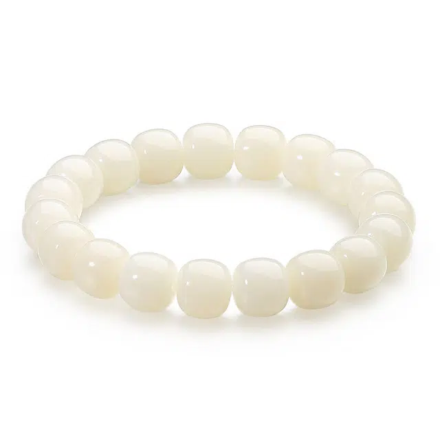 彗时 普陀山在逃公主九紫离火考试考试上岸幸运锦鲤新中式国风纳福转运珠百搭国潮生日送礼盒物女友 白玉菩提 手串 男女同款情侣款