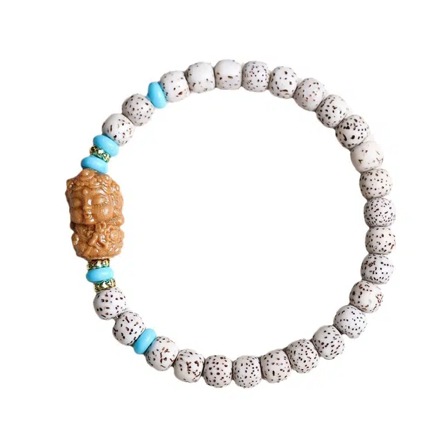 陌阡雪 新中式国潮复古民族风佛系文玩文玩念珠佛珠 星月菩提 手串 男女同款情侣款