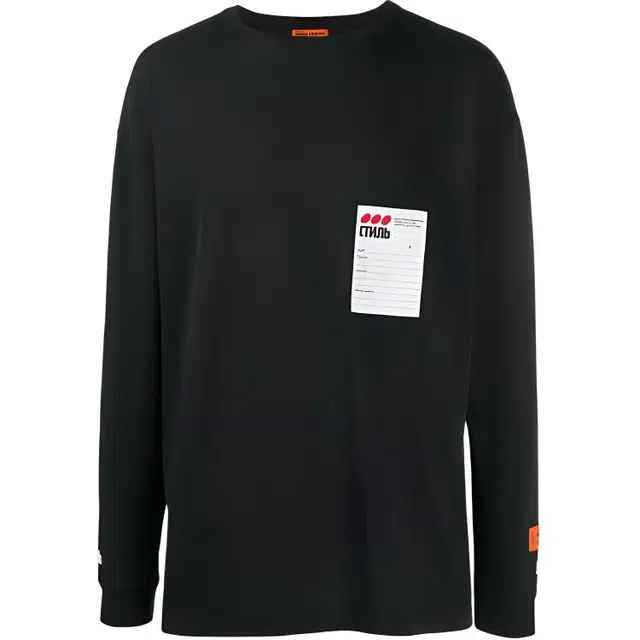 HERON PRESTON Sticker Embroidered Sweatshirt T