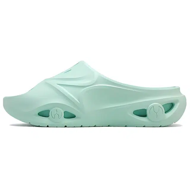 海尔斯 舒适百搭软底 静音防滑一字拖鞋 男款 静海绿