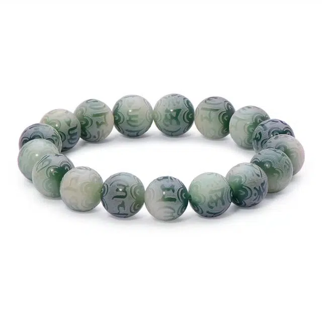 月岚 九紫离火运六字真言国潮转运珠 本命佛复古醒狮新中式小众佛珠 菩提根 手串 男女同款情侣款