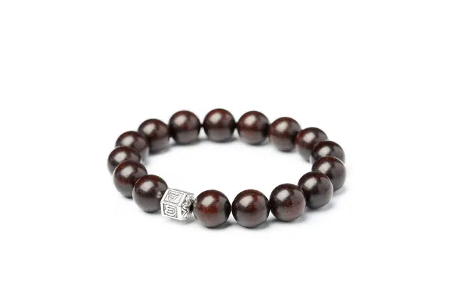 三檀小舍 国潮新中式 繁星点点高密 时尚潮玩 木作 手串 男女同款情侣款 紫檀