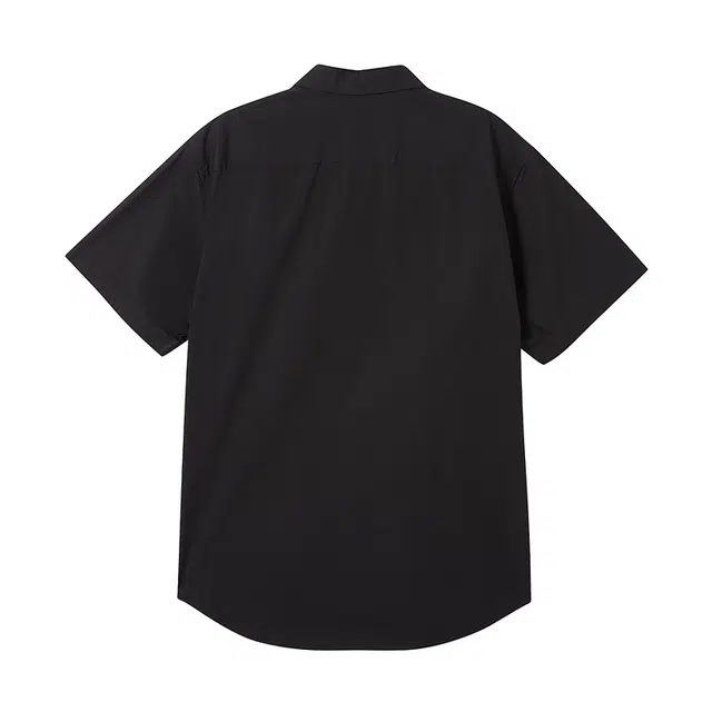 美特斯邦威 印花宽松条纹纯棉休闲短袖衬衫 男款