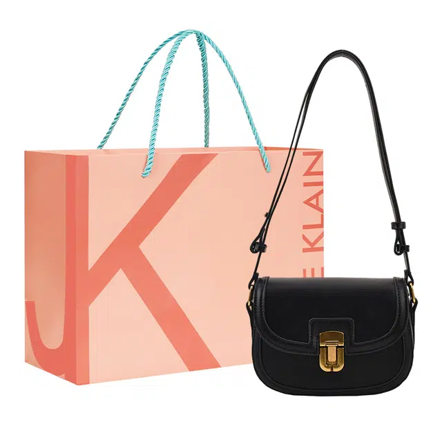 Jane Klain Saddle Bag White/Brown