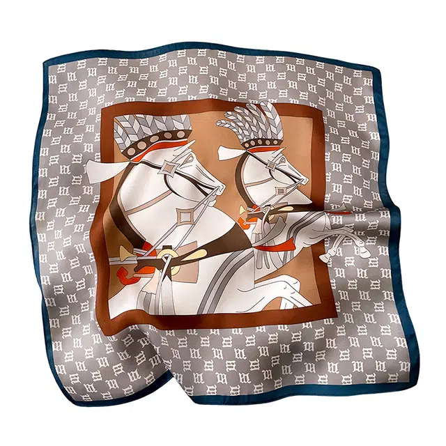 杭丝路 防晒领巾小方巾围巾头巾 桑蚕丝 丝巾 女款