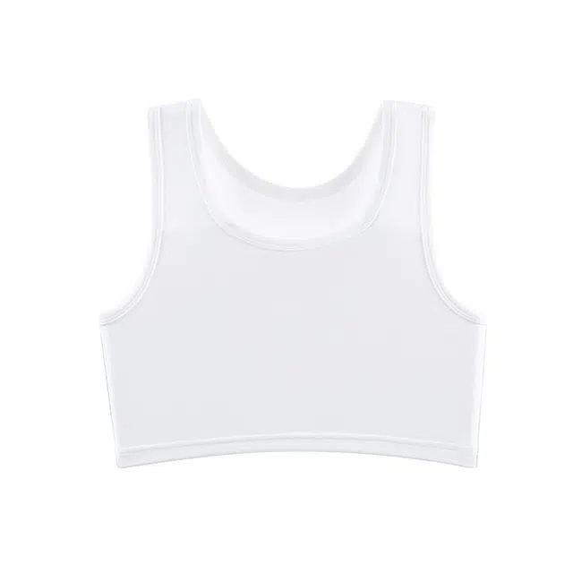 二三二三 束胸超平无痕大胸显小平胸背心式防震防下垂文胸 女款