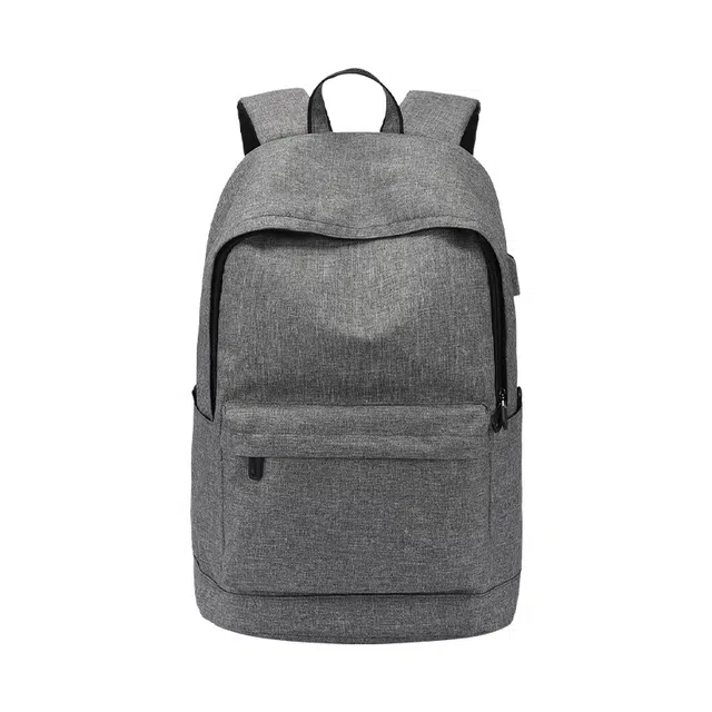 木村耀司 休闲简约百搭大容量通勤多功能 牛津纺 双肩包  男款 黑色/灰色