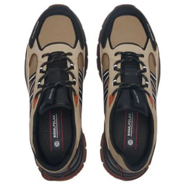 比音勒芬 合成革 圆头系带 低帮 生活休闲鞋 男款