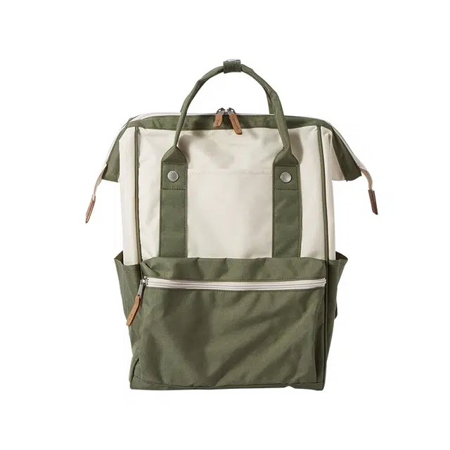 森马 运动旅行大容量通勤 涤纶 书包背包双肩包 大号 男女同款情侣款 军绿/粉紫/灰蓝/黑色