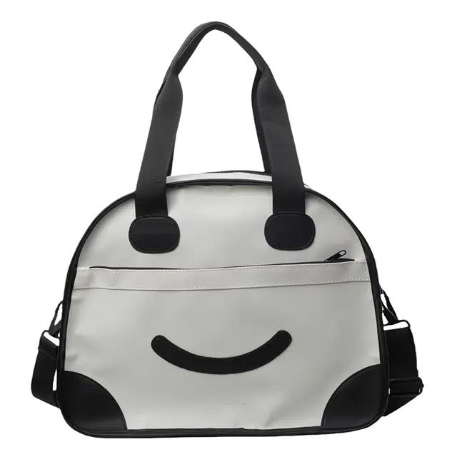 尊梵 单肩包手提高颜值英伦风 布 旅行包 常规 男女同款情侣款 米白色/卡其色/黑色/蓝色