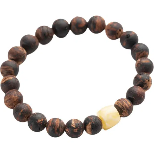 仙源 黄金甲 复古民族风文玩佛珠 平安福 木作 手串 男女同款情侣款 降真香