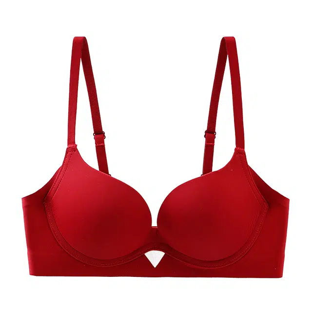 莫代尔 纯色聚拢舒适无钢圈文胸 女款