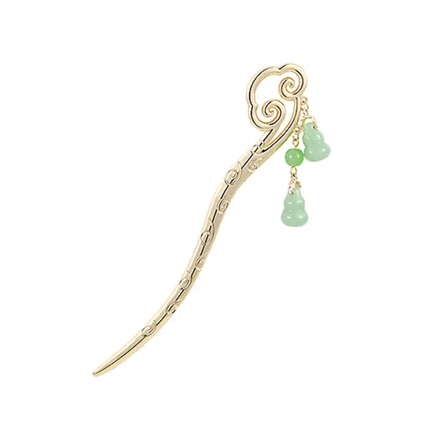 如花梦 新中式国潮古风祥云 葫芦流苏步摇簪子 优雅气质 汉服旗袍发饰  精致高级感发簪 女款