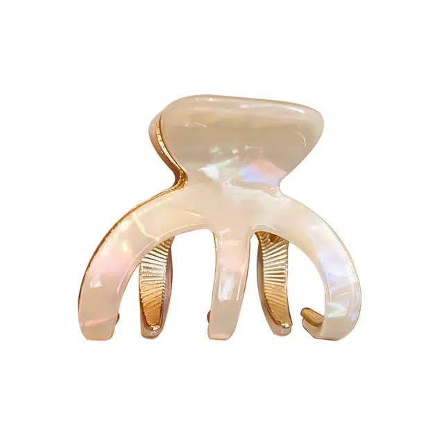 如花梦 高级质感后脑勺盘发大号鲨鱼夹 醋酸合金百搭通勤发饰 发夹 女款