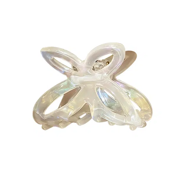 如花梦 蝴蝶结半扎发抓夹 高级感发饰 马尾神器 日常百搭洗头盘发用鲨鱼夹发夹 女款