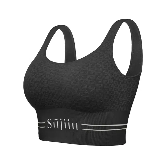 素肌良品 纯色带胸垫外穿瑜伽运动背心 女款