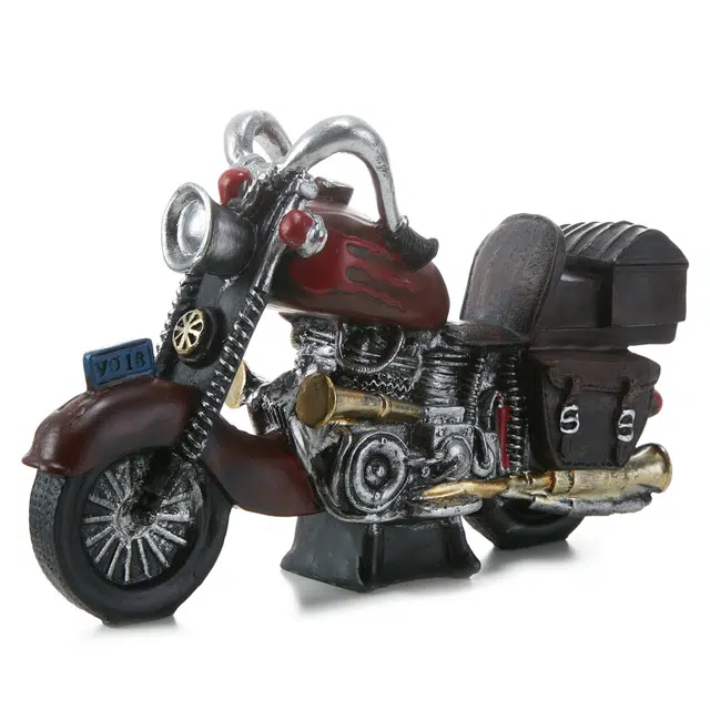 钵提 复古老式摩托车哈雷鬼火摩的酷炫车  潮流衍生品 工艺品模型摆设 店铺餐厅柜台书房摆件