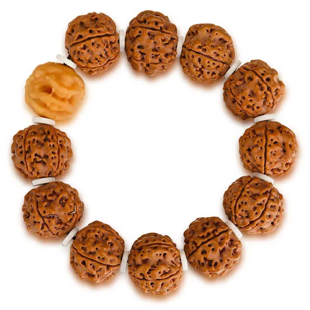 妍韵珠宝 国潮文玩佛珠 转运貔貅 满肉双龙纹五瓣 金刚菩提 手串 男女同款情侣款