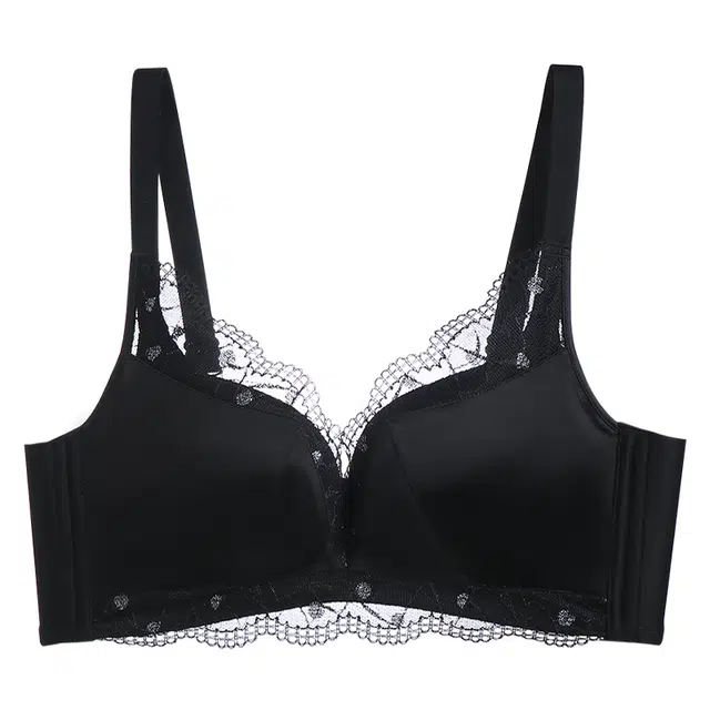 二三二三 小胸聚拢显大防下垂无钢圈侧收法式轻奢文胸 女款