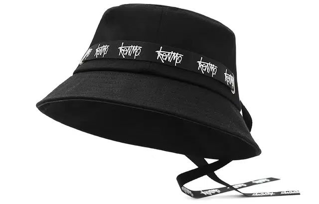 肯默 个性街头 潮酷绑带 亲肤软顶水桶帽 立体裁剪 棉 渔夫帽 男女同款情侣款