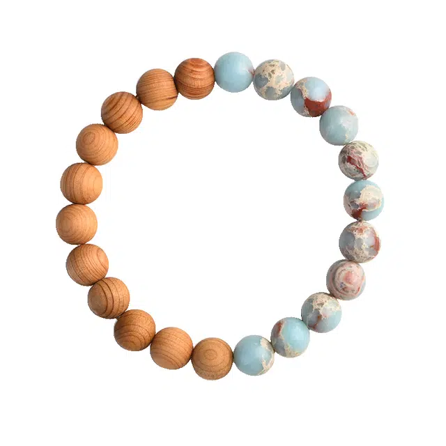 京华录 中国风简约禅意文玩佛珠 古风新中式汉服旗袍民族风转运珠 鸡鸣寺禅意念珠 平安守护招财 金丝檀 手串 男女同款情侣款 绿檀