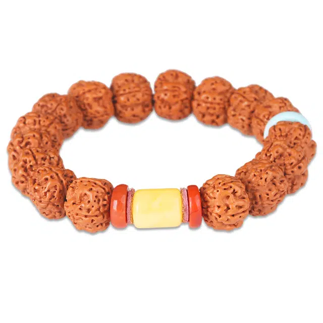 妍韵珠宝 国风文玩 爆肉双龙纹五瓣 金刚菩提 手串 男女同款情侣款