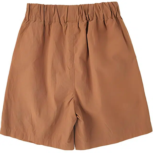 玛米玛卡 休闲简约百搭时尚短裤 中童 咖色