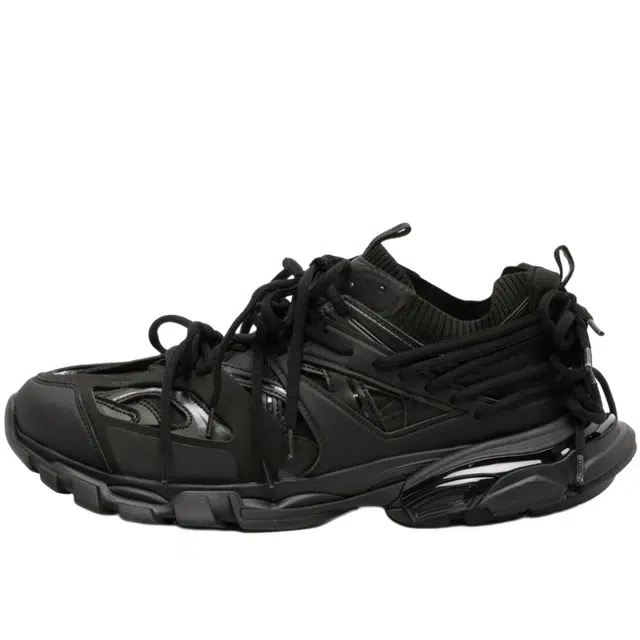 Balenciaga Low Top Lace-Up Sneakers Black