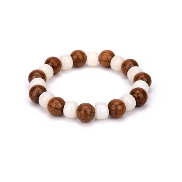 聆听花开 新中式 温柔甜美 白玉菩提 菩提类手串 男女同款情侣款