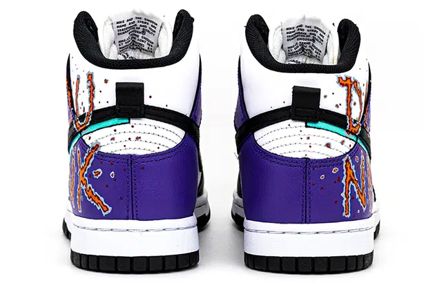 Nike Dunk High Black Purple