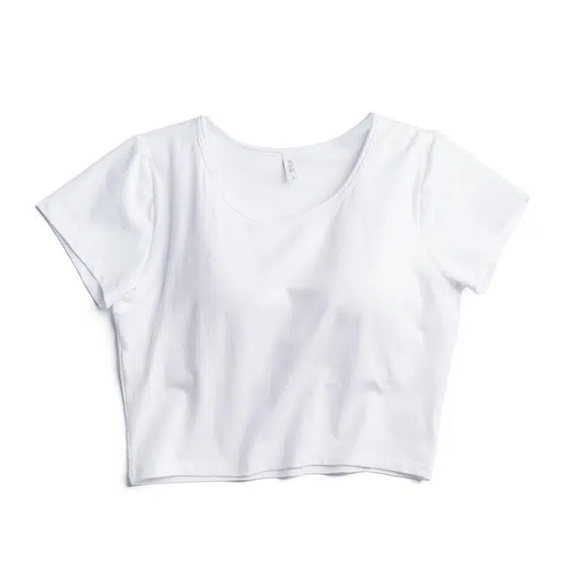 黄小姐 纯色简约圆领套头短款休闲短袖背心 女款