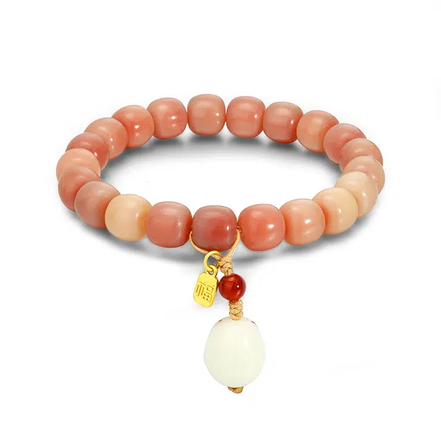 彗时 钱兔无量 前程似锦 新中式国风佛珠时尚小众文艺转运珠复古文玩复兴盘串佛珠送礼盒物 菩提根 手串 男女同款情侣款