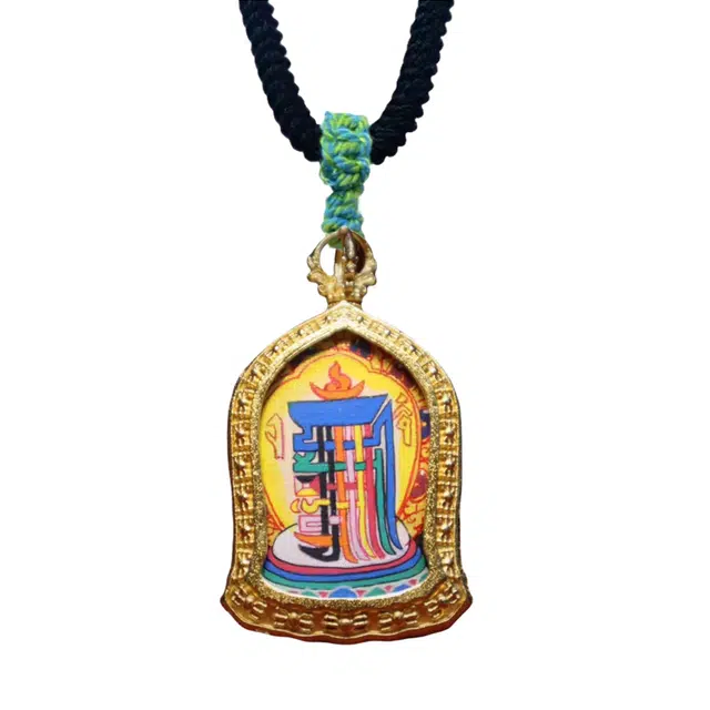 玉临门 国潮富贵吉祥十相自在唐卡热贡手绘 合金 吊坠 男女同款情侣款