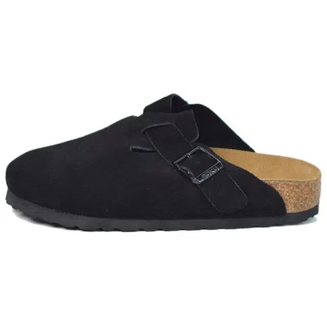 Boku Retro Suede Clogs Black