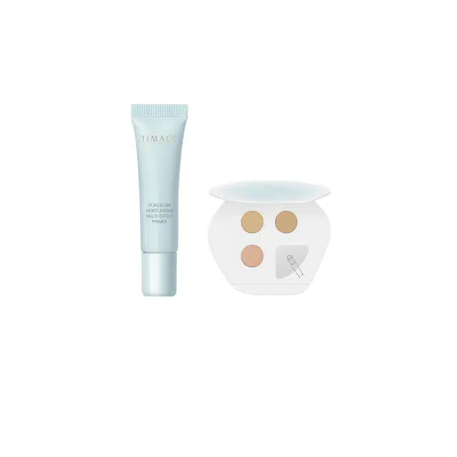 彩棠妆前乳小样+遮瑕盘小样组合保湿控油立体遮瑕疵