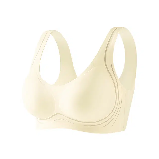 莫代尔 纯色透气无痕无钢圈背心式文胸 女款