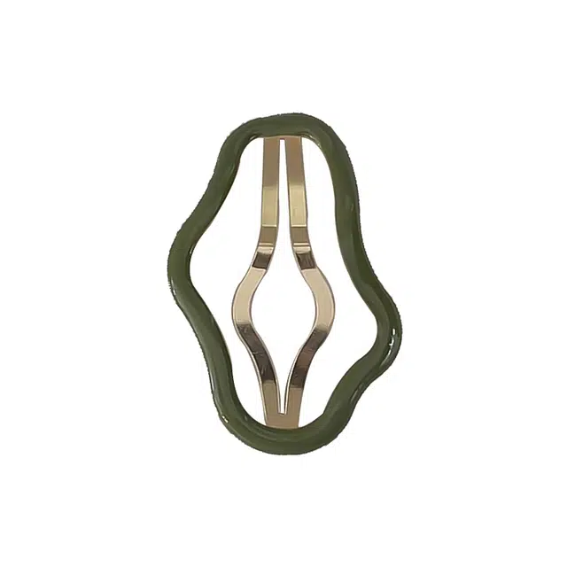 如花梦 韩式镂空云朵女生前额刘海夹碎发固定夹侧边碎发发卡 发夹 女款