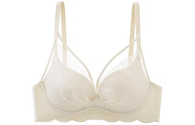 莫代尔 小胸聚拢显大蕾丝不空杯美背收副乳防下垂文胸 女款