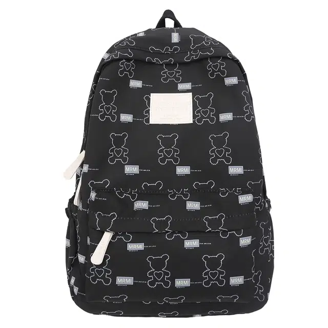 醇龙 学生书包大容量涂鸦双肩包小清新韩版中学生甜美背包 女 尼龙 多色