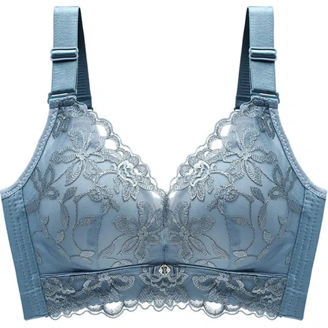 莫代尔 植物花卉聚拢收副乳防下垂简约舒适文胸 女款