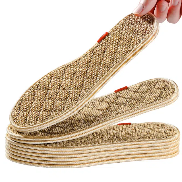 足印部落 棉麻除臭留香透气吸汗防臭 鞋垫 男女同款情侣款