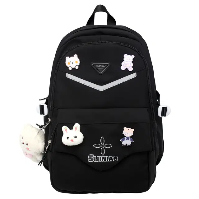 尊梵 初中高中大容量拉链 尼龙 双肩包 女款 多色