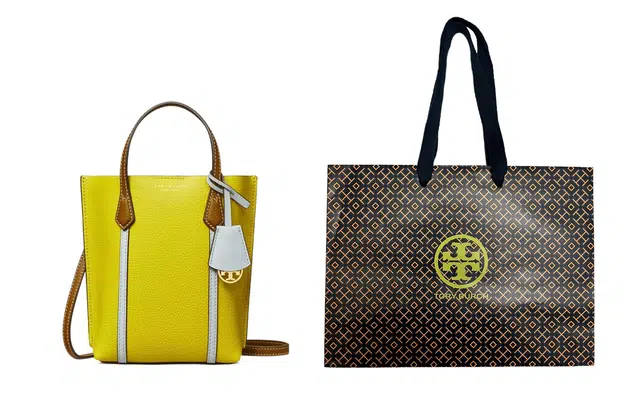 Tory Burch Perry Mini Tote Yellow