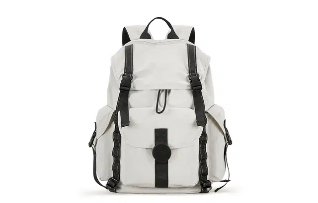 米熙 旅行大容量 织物 背包双肩包 中号 男女同款情侣款 云雾白/岩土棕/静谧灰/暗夜黑