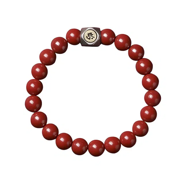 京华录 平安守护生肖串珠 国风普贤菩萨龙蛇转运珠 新中式汉服旗袍文玩念珠 招财纳福 朱砂 手串 男女同款情侣款