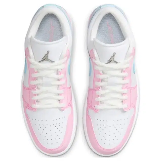 Jordan Air Jordan 1 Low "White/Pink Foam/Glacier Blue"
